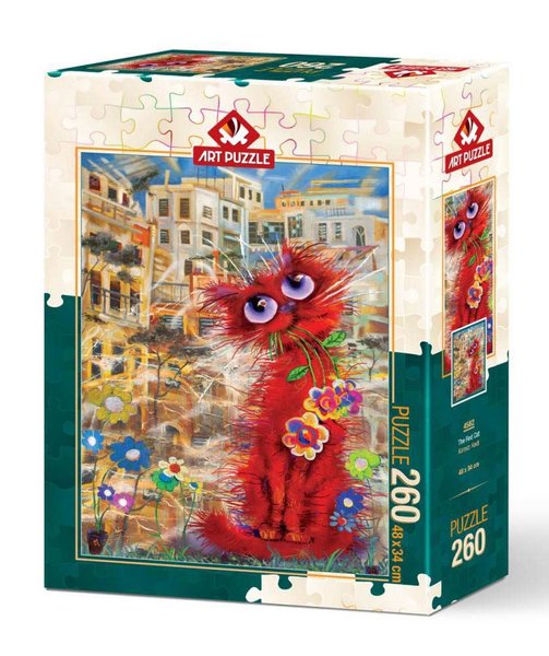 Art Puzzle 4582 Kırmızı Kedi Puzzle 260 Parça