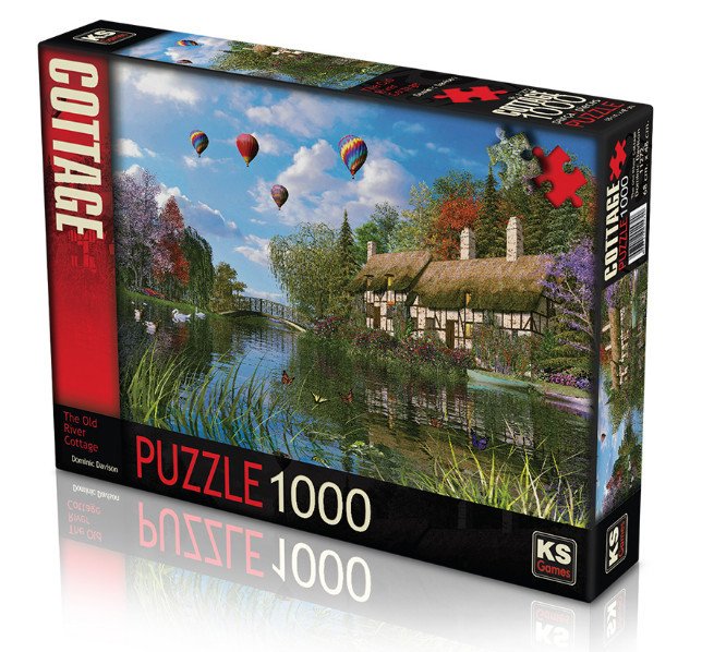 Ks Games-11272-1000 Puzzle The Old River Cottage