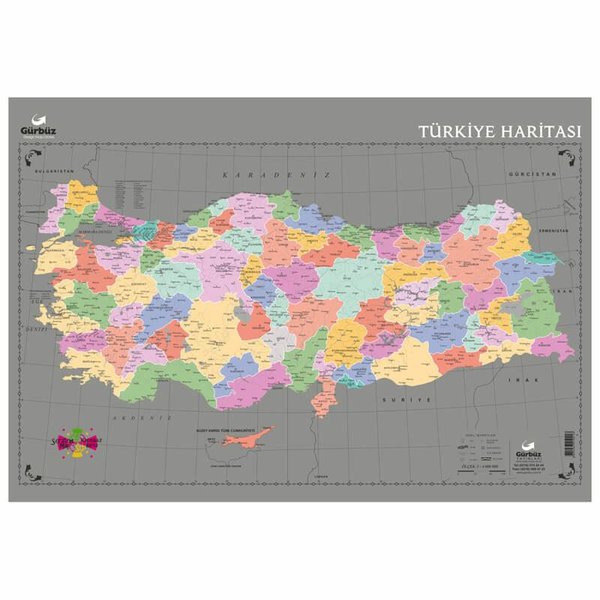 Gürbüz-Kazınabilir Harita-Türkiye