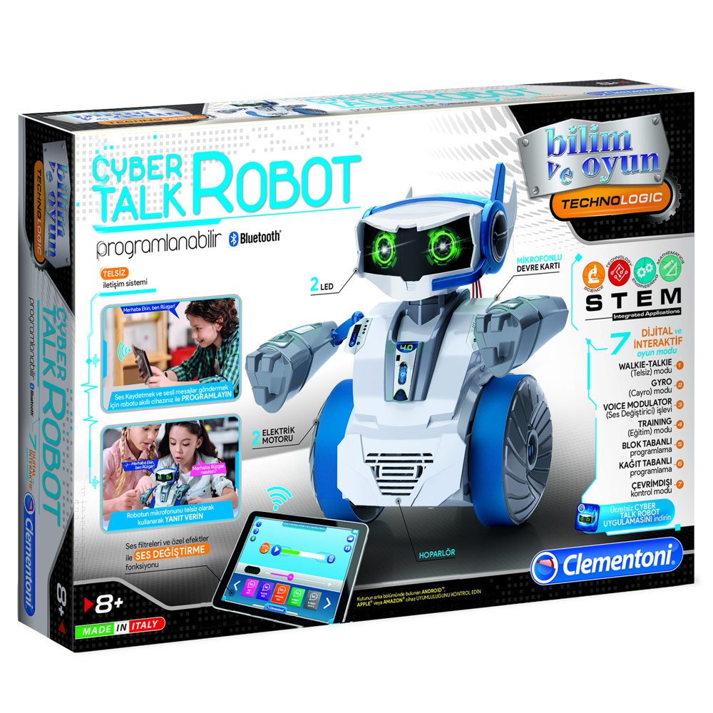 Clementoni-Cyber Talk Robot Programlanabilir Bluetooth
