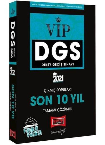 DGS VIP Son 10 Yıl Çıkmış Sorular Tamamı Çözümlü